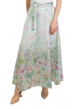 Gonna fantasia con cintura 